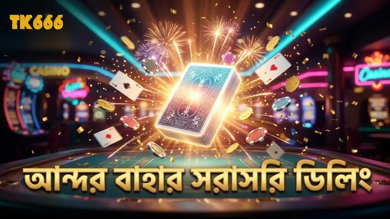 আন্দর বাহার গেমে সরাসরি কার্ড ডিলিং স্বচ্ছতা বজায় থাকে