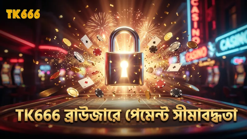 ব্রাউজারে TK666 ব্যবহার করলে নিরাপত্তা ও পেমেন্ট সীমাবদ্ধতা থাকে।