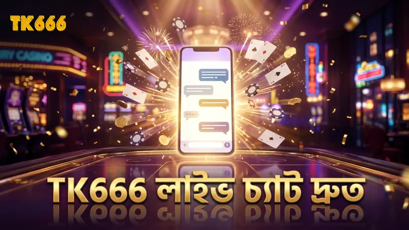 TK666 লাইভ চ্যাট দ্রুত সাড়া দিয়ে সমস্যা সমাধানে সহায়তা করে।
