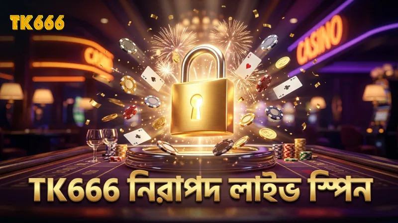 ১০০% লাইভ স্পিন নিশ্চিত করে TK666 নিরাপদ মোবাইল অভিজ্ঞতা।