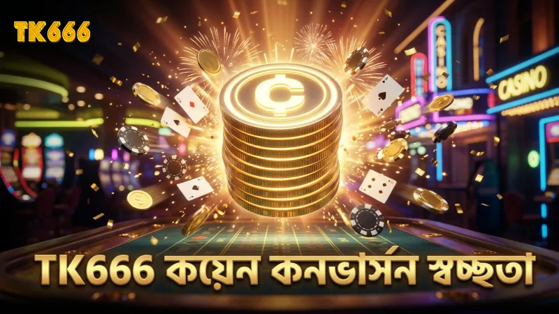 রিয়েল-টাইম কয়েন কনভার্সন TK666 প্ল্যাটফর্মে স্বচ্ছতা বাড়ায়।