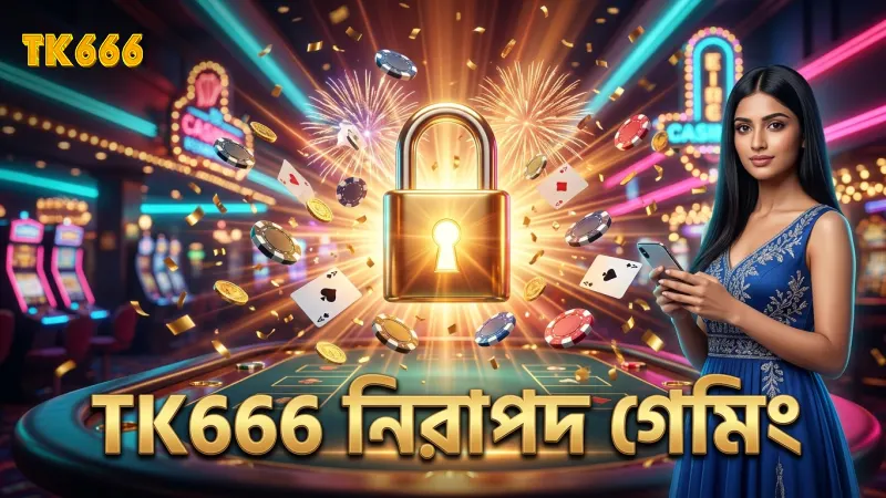 TK666 প্ল্যাটফর্মে নিরাপদ গেমিং ও ভেরিফিকেশন প্রক্রিয়া।
