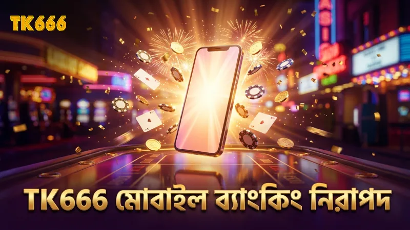 TK666 প্ল্যাটফর্মে মোবাইল ব্যাংকিংয়ের নিরাপত্তা নিশ্চিত করা হয়।