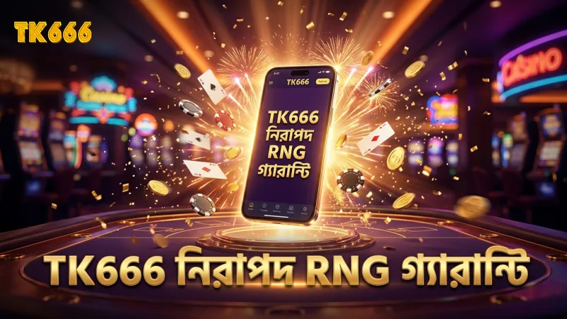 TK666 নিরাপদ RNG ও লাইভ স্ট্রিম থেকে গেম বিশ্বাসযোগ্যতা নিশ্চিত করে।