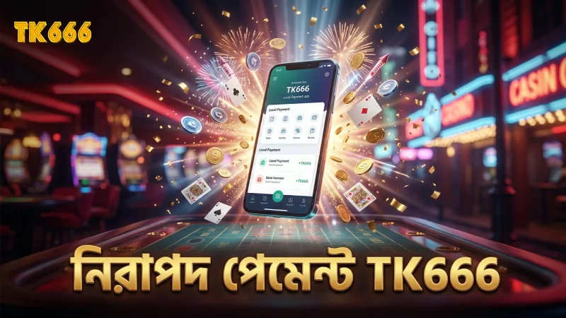 নিরাপদ পেমেন্টের জন্য TK666 তে স্থানীয় ব্যাংক ও ই-ওয়ালেট ব্যবহৃত হয়